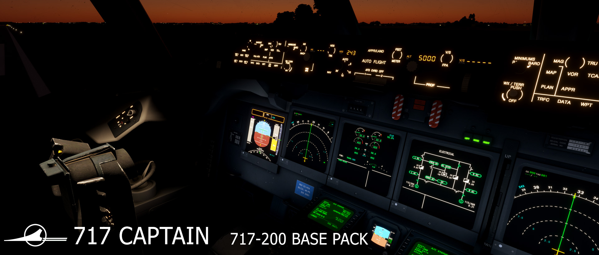 Boeing 717-200 Base Pack, 717 flight deck