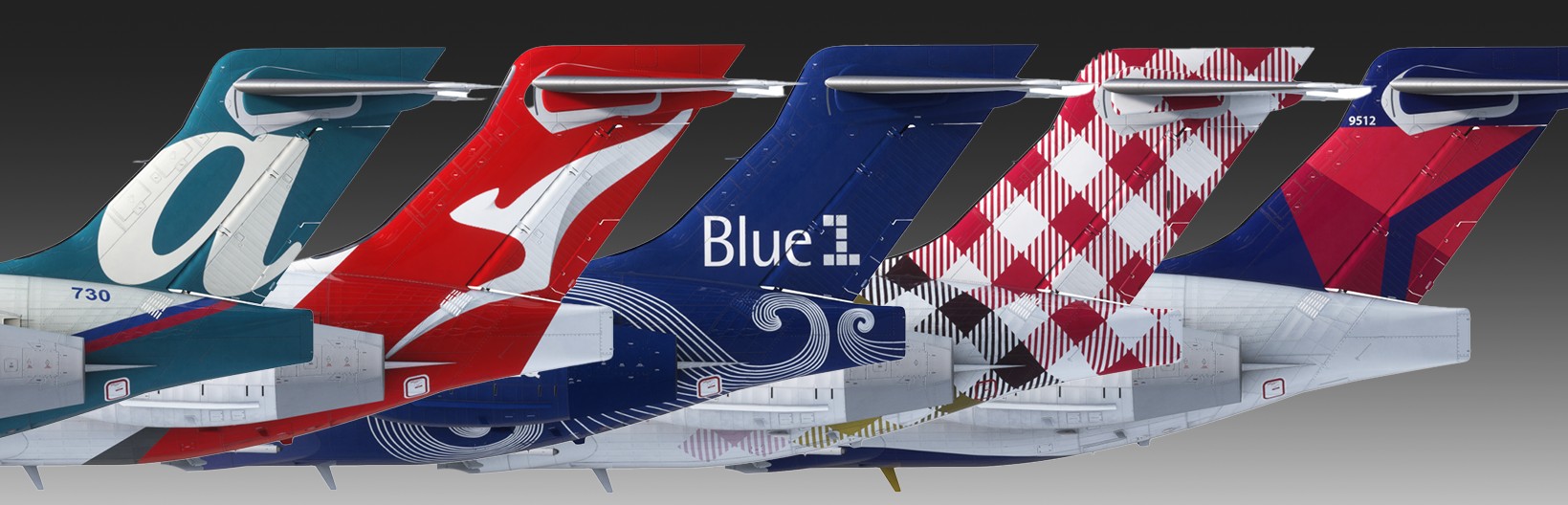 Boeing 717 Livery Pack 1