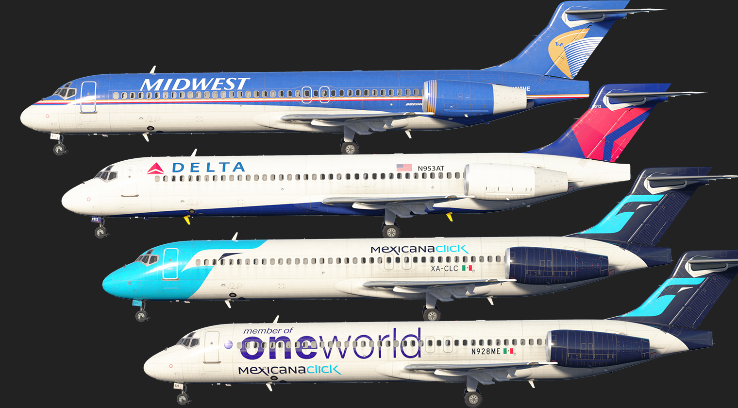 717-200 North America Livery Pack
