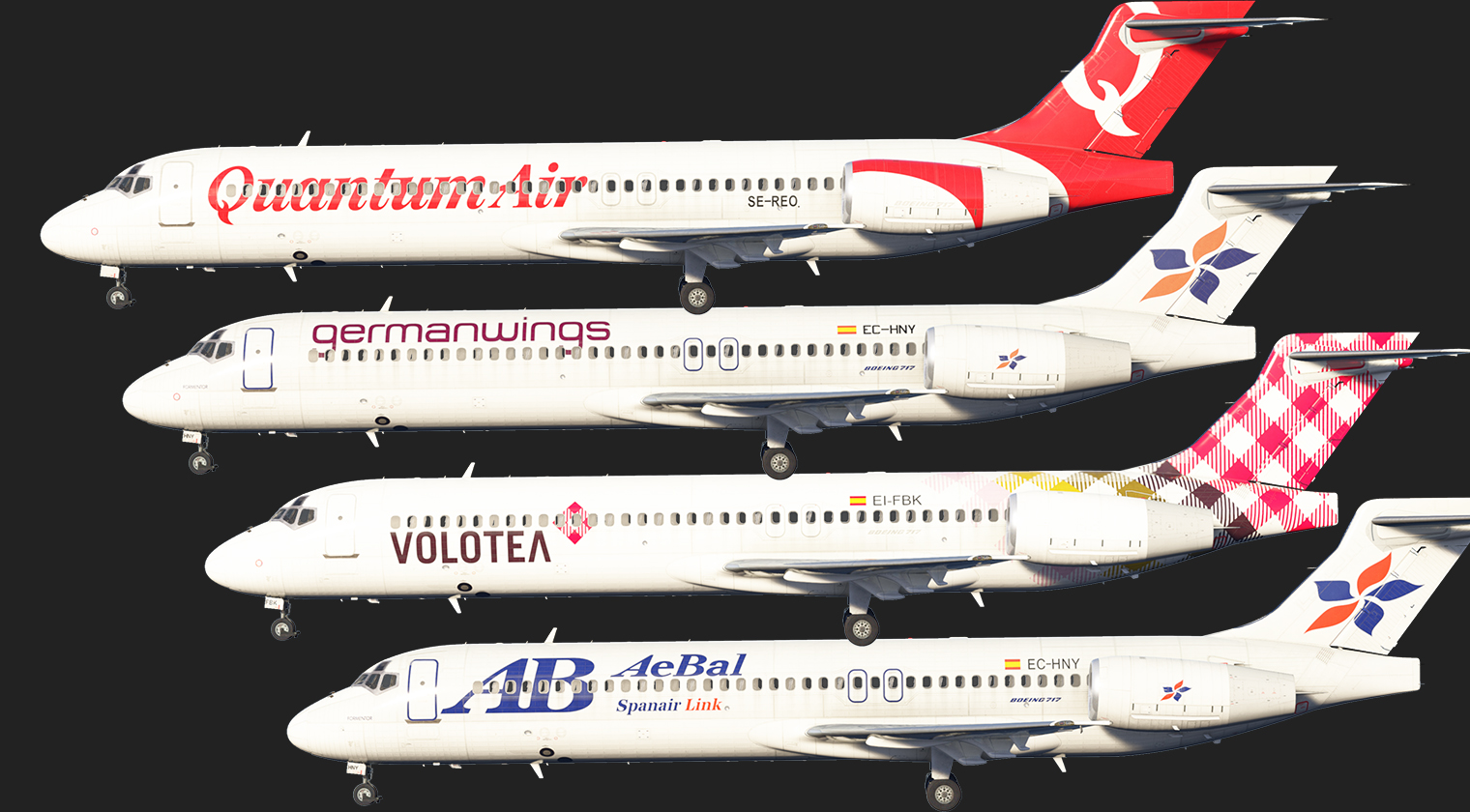 717-200 Europe Mediterranean Livery Pack